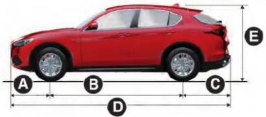 ALFA ROMEO Stelvio (2021) - DIMENSIONS - 1