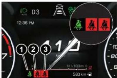 ALFA ROMEO Stelvio (2021) - COMPORTEMENT DES ICONES DES CEINTURES DE SECURITE PLACES ARRIERE - 9