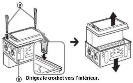 SONY XAV1500 - Retrait de l'encadrement de montage - 1