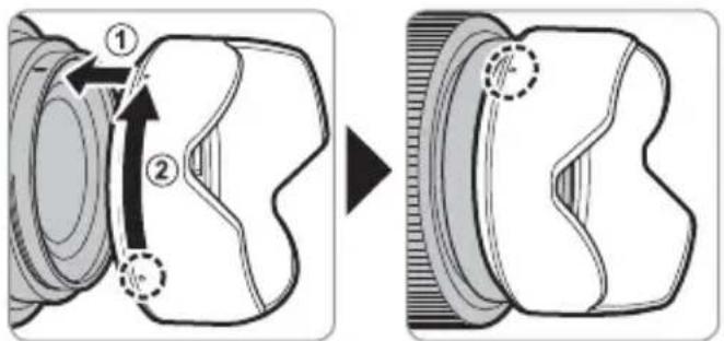 FUJIFILM GF30mmF3.5 R WR - Colocacion del parasol - 1