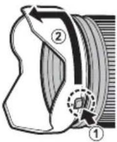 FUJIFILM GF23mmF4 R LM WR - Festing av solblenderen - 2