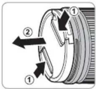 FUJIFILM GF23mmF4 R LM WR - Rimozione dei tappi copri ottica - 1