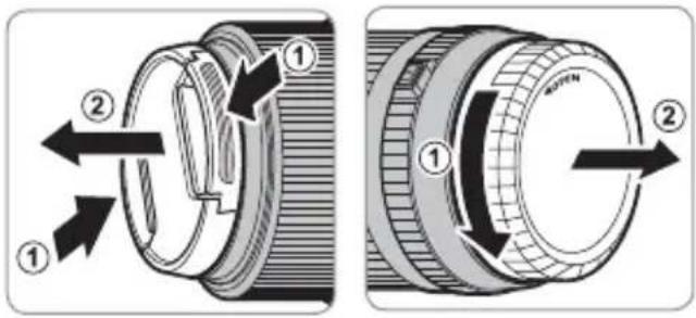FUJIFILM GF45mmF2.8 R WR - Fjerning av dekselet - 1