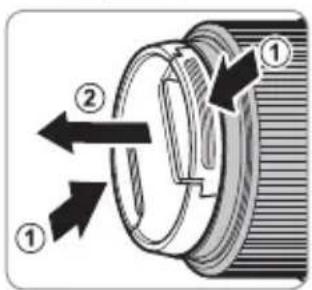 FUJIFILM GF45mmF2.8 R WR - Abnehmer der Objektivdeckel - 1