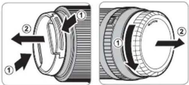 FUJIFILM GF45mmF2.8 R WR - Retrait des bouchons - 1