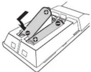 SONY UBPX700B - Inserimento dellepile nel telecomando - 1