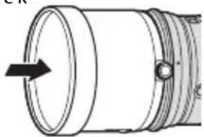 FUJIFILM XF200mmF2 R LM OIS WR - Podłączanie osłony przeciwsłonecznej - 2