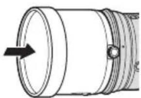 FUJIFILM XF200mmF2 R LM OIS WR - Colocación del parasol - 2
