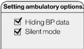 MICROLIFE WatchBP O3 - Réglage des options ambulatoires - 1