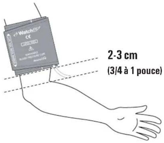 MICROLIFE WatchBP Office AFIB - Mise en place correcte du brassard - 1