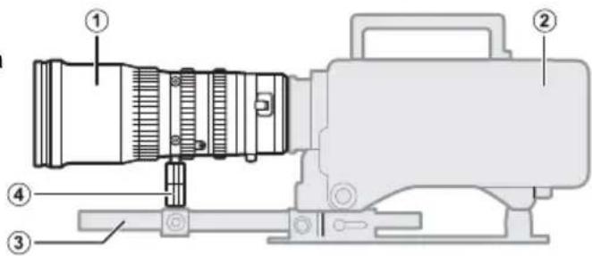 FUJIFILM MKX1855mmT2.9 - E Instalación de los pies de soporte y extensión - 1