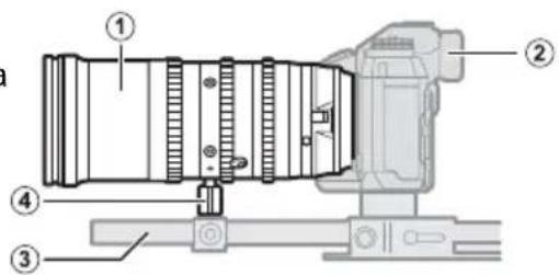 FUJIFILM MKX1855mmT2.9 - X Instalación del pie de soporte - 1