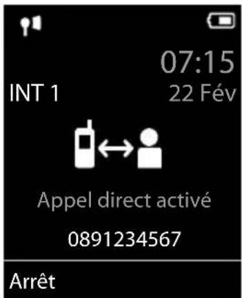 GIGASET E380A Care - Appel direct - 2