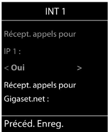 GIGASET E380A Care - Modifier la connexion de réception - 1
