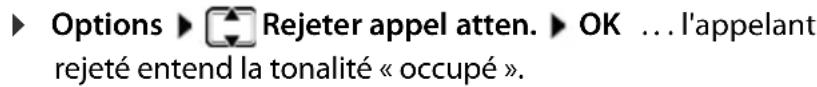 GIGASET E380A Care - Signal d'appel lors d'une communication externe - 1
