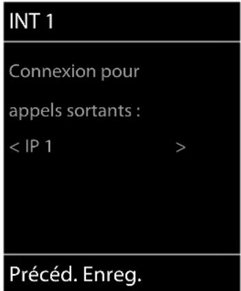 GIGASET E380A Care - Modifier les connexions d'émission - 1