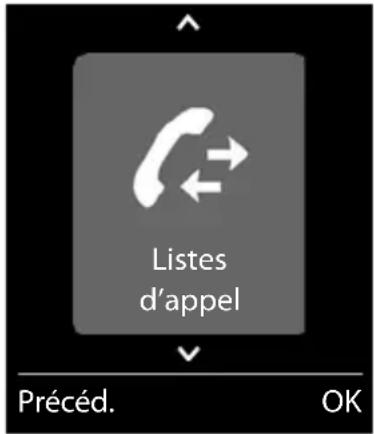 GIGASET E380A Care - Menu principal - 1