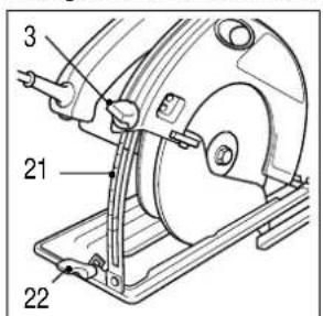 BLACK & DECKER 374456N - DEFINÇÃO DO AJUSTE DA PROFUNDIDADE DE CORTE - 1