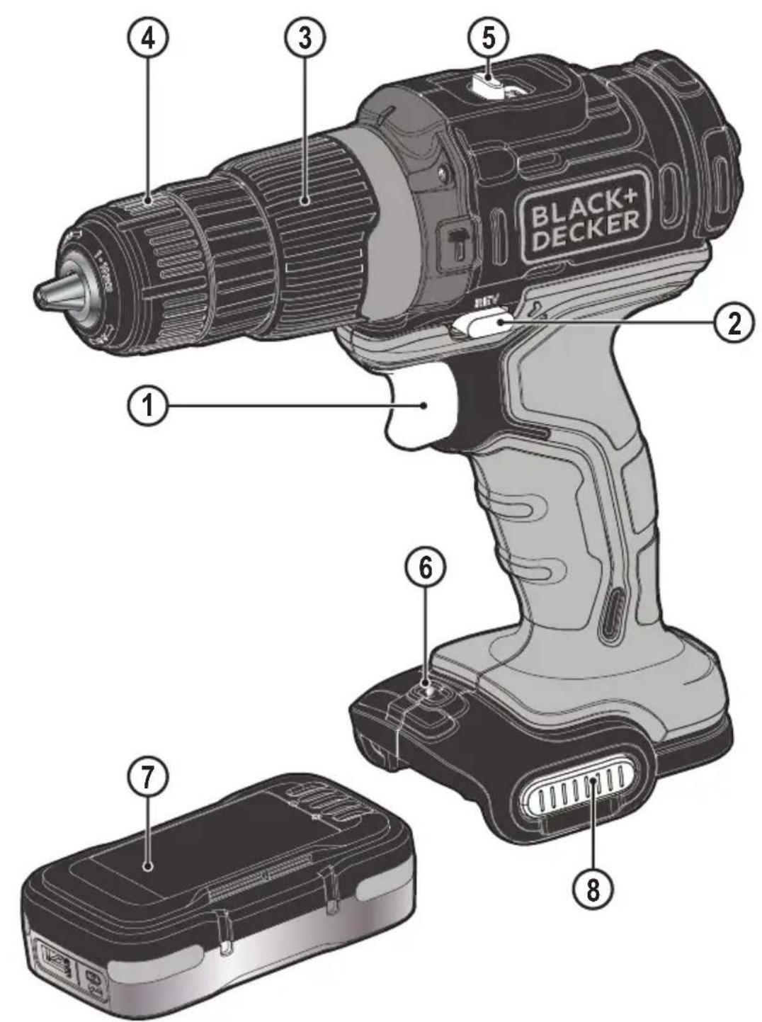 BLACK & DECKER BDCHD12S1 - 1