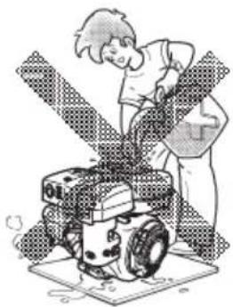 MAKITA EW2051H - : PRECAUCIONES PARA CON LOS GASES DE ESCAPE DEL MOTOR - 2