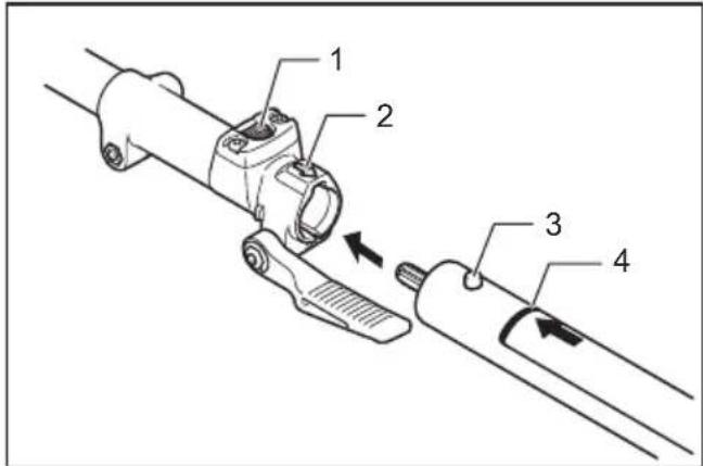 MAKITA 1993397 - Mounting the attachment pipe - 2