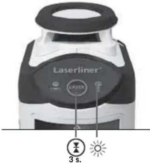 Laserliner SmartLine Laser 360 - Käsivastaanotintila Valinnaisesti: Työskently laservastaanottimella RX - 1