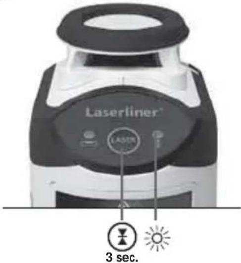 Laserliner SmartLine Laser 360 - Handontvangermodus Optioneel: Werken met de laserontvanger RX - 1
