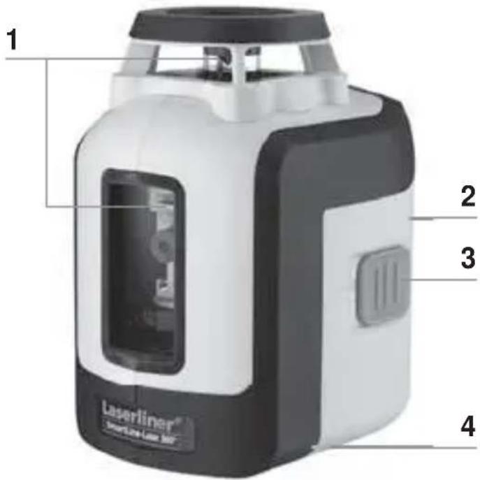 Laserliner SmartLine Laser 360 - Isætning af batterier - 2