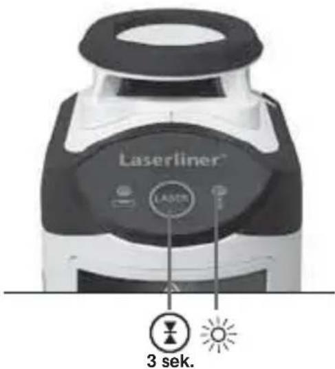 Laserliner SmartLine Laser 360 - Tryb odiornika reçznego Opcjonalnie: Praca z odiornikiem lasera RX - 1