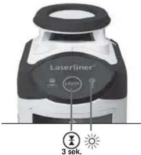 Laserliner SmartLine Laser 360 - Handmottagarläge Tillval: Arbete med lasermottagaren RX - 1