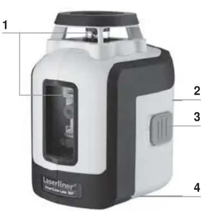 Laserliner SmartLine Laser 360 - Paristojen asettaminen - 2