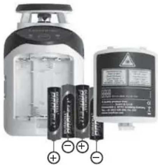 Laserliner SmartLine Laser 360 - Poner las pilas - 1