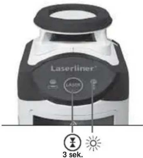Laserliner SmartLine Laser 360 - Pasirinktinis rankinio priëmimo režimas: darbas su lazerio imtuvu RX - 1