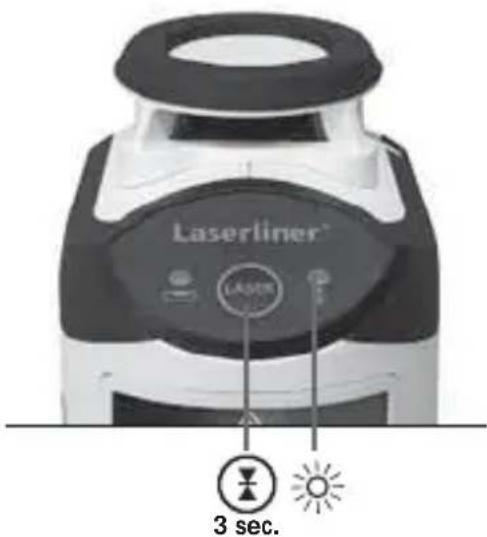 Laserliner SmartLine Laser 360 - Mod receptionare manual Optional: Lucrul cu receptorul laser RX - 1