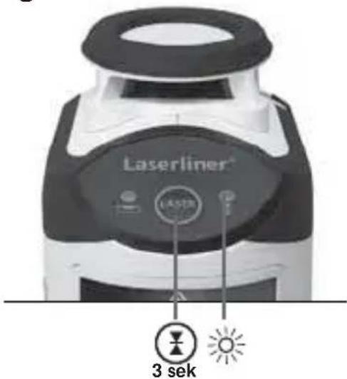 Laserliner SmartLine Laser 360 - Käsvastuvötumoodus Lisavarustus: Töotamine laservastuvöjtjaga RX - 1