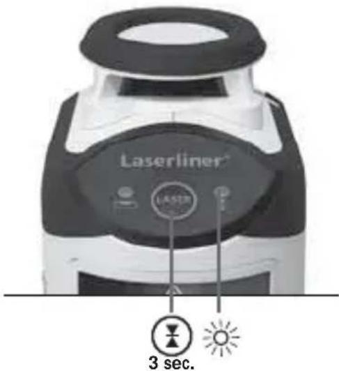 Laserliner SmartLine Laser 360 - Optional: Working with the laser receiver RX - 1