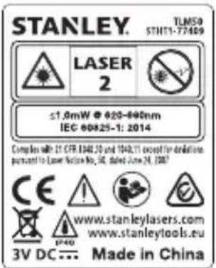 STANLEY TLM50 - FIGYELMEZTETÉS: - 1