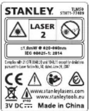 STANLEY TLM50 - AVERTIZARE: - 1