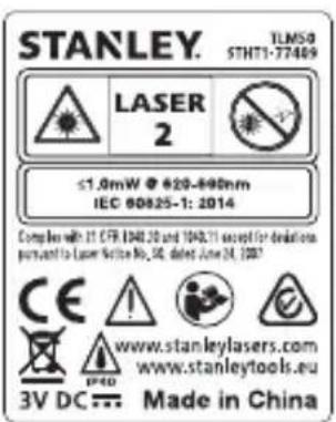 STANLEY TLM50 - ПРЕДУПРЕЖДЕНИЕ: - 1