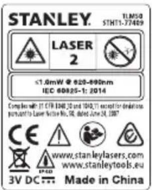 STANLEY TLM50 - BRĪDINĀJUMS!: - 1
