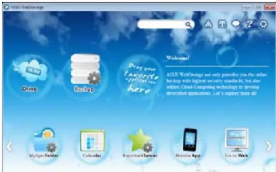 ASUS BM6635 - Launching WebStorage - 2