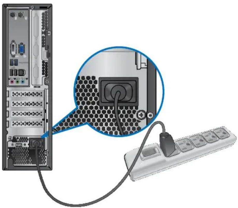 ASUS BM6635 - Connecter le cordon d'alimentation - 3