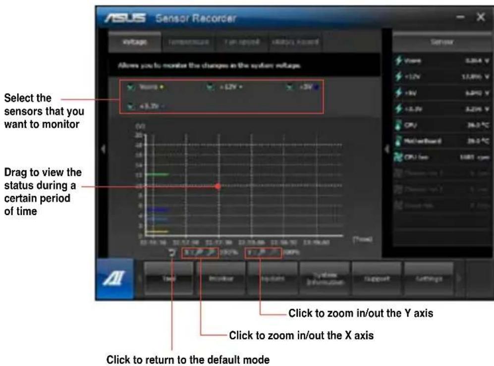 ASUS BM6635 - To configure Sensor Recorder: - 1