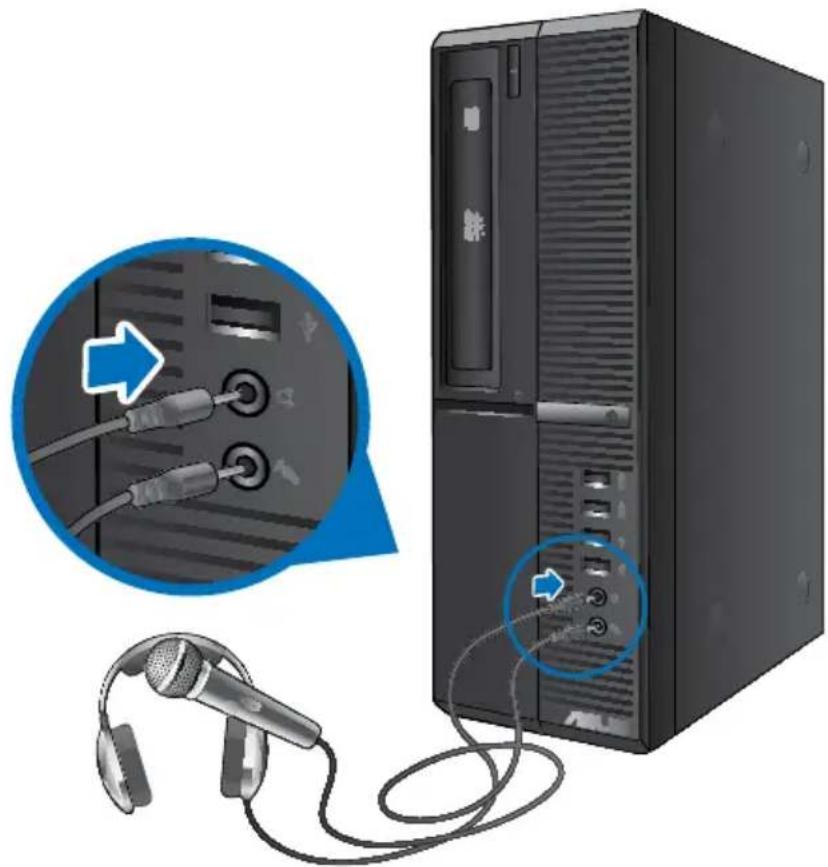 ASUS BM6635 - Connecter un microphone ou un système de haut-parleurs - 3