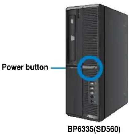 ASUS BM6635 - To turn your computer ON: - 3
