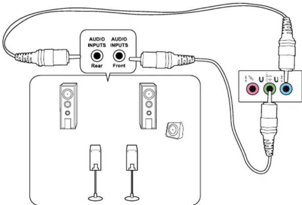 ASUS BM6635 - Connecter un microphone ou un système de haut-parleurs - 5