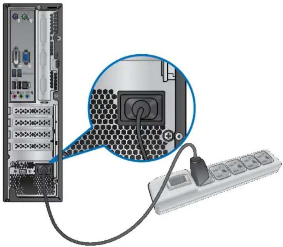 ASUS BM6635 - Connessione del cavo di alimentazione - 3