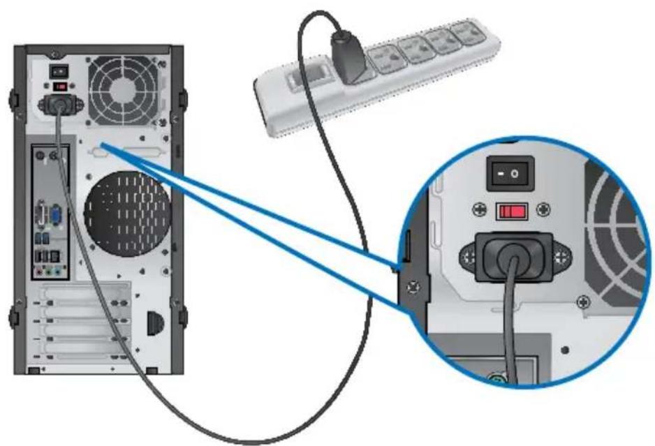 ASUS BM6635 - Connecting the power cord - 2