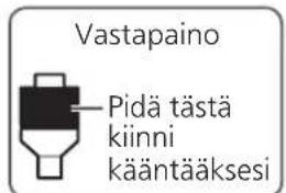TECHNICS EAHF70N - Vapauta äänivarsi varren kannattimesta ja säädä vaakatasapainoa kääntämällä vastapainoa. - 1