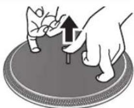TECHNICS EAHF70N - Demontering af pladetallerkenen - 1